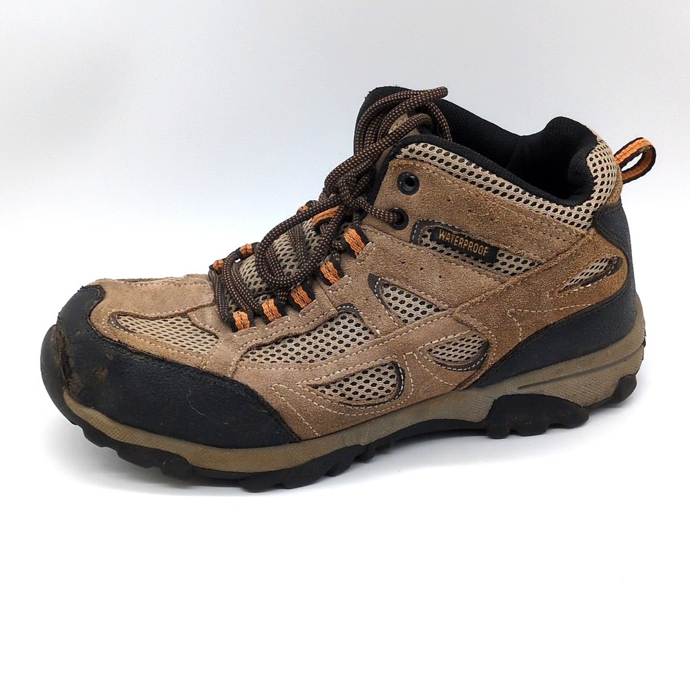 Ozark Trail Shoes Mens Brown 7 Waterproof Hiking Boots Leather Ankle 28802104